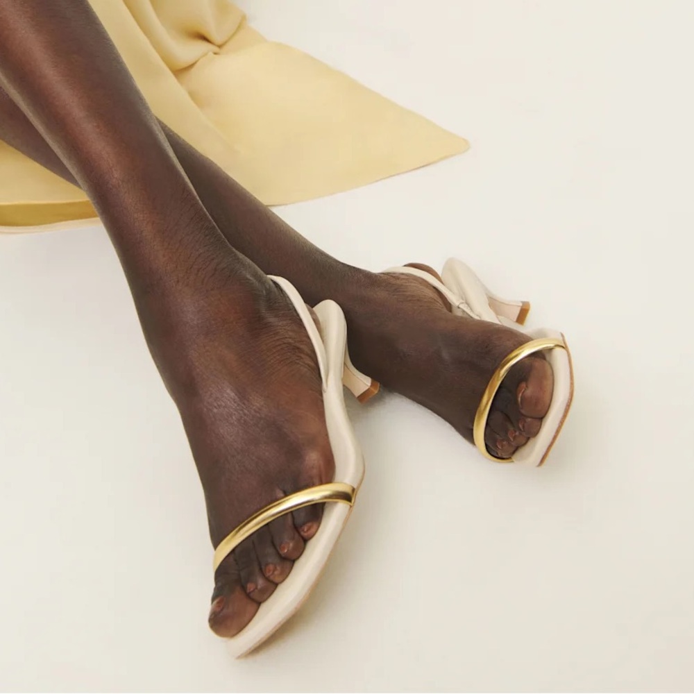 Reformation Samantha Kitten Heeled Sandal - Picture 3 of 13